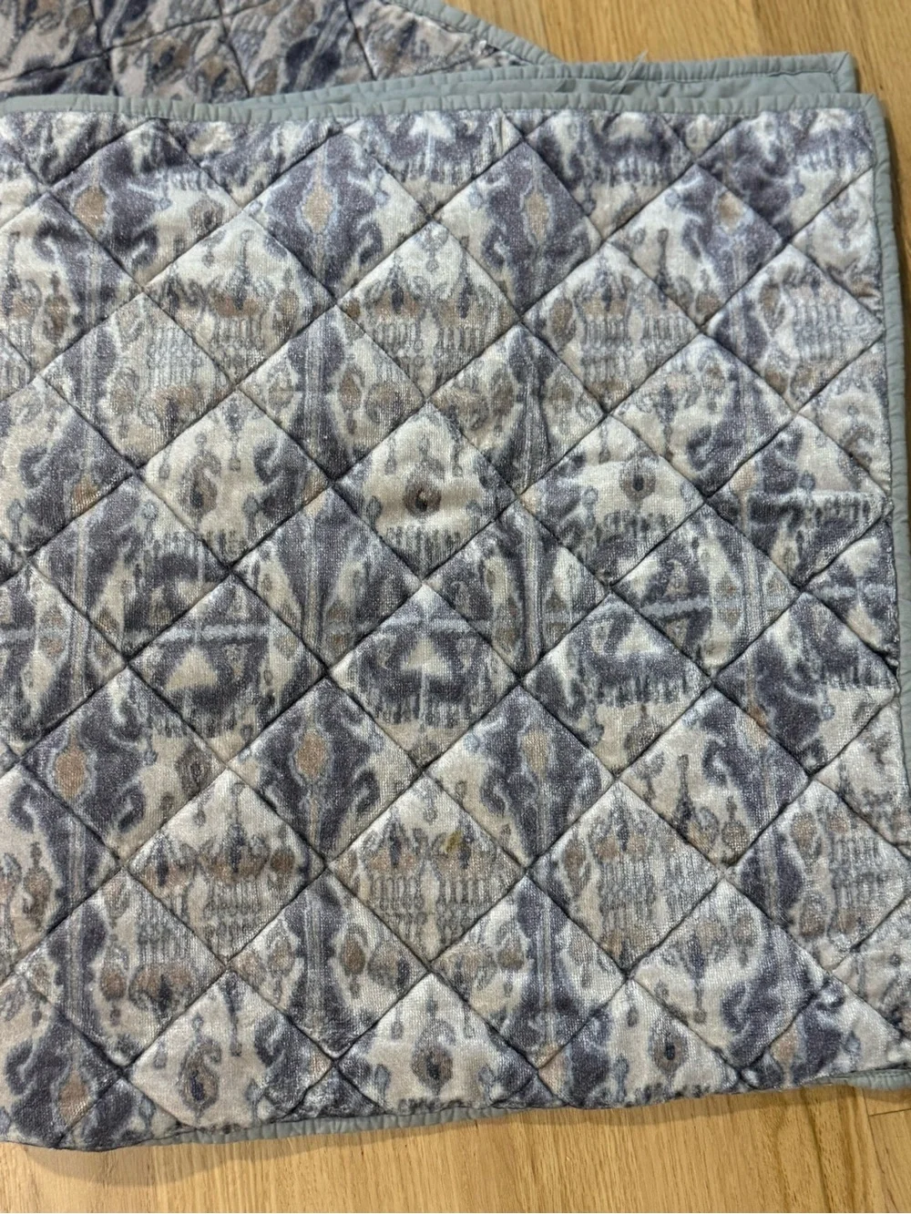 Pottery Barn ~ Sonja lkat Velvet Print 2/ Sham KING size
